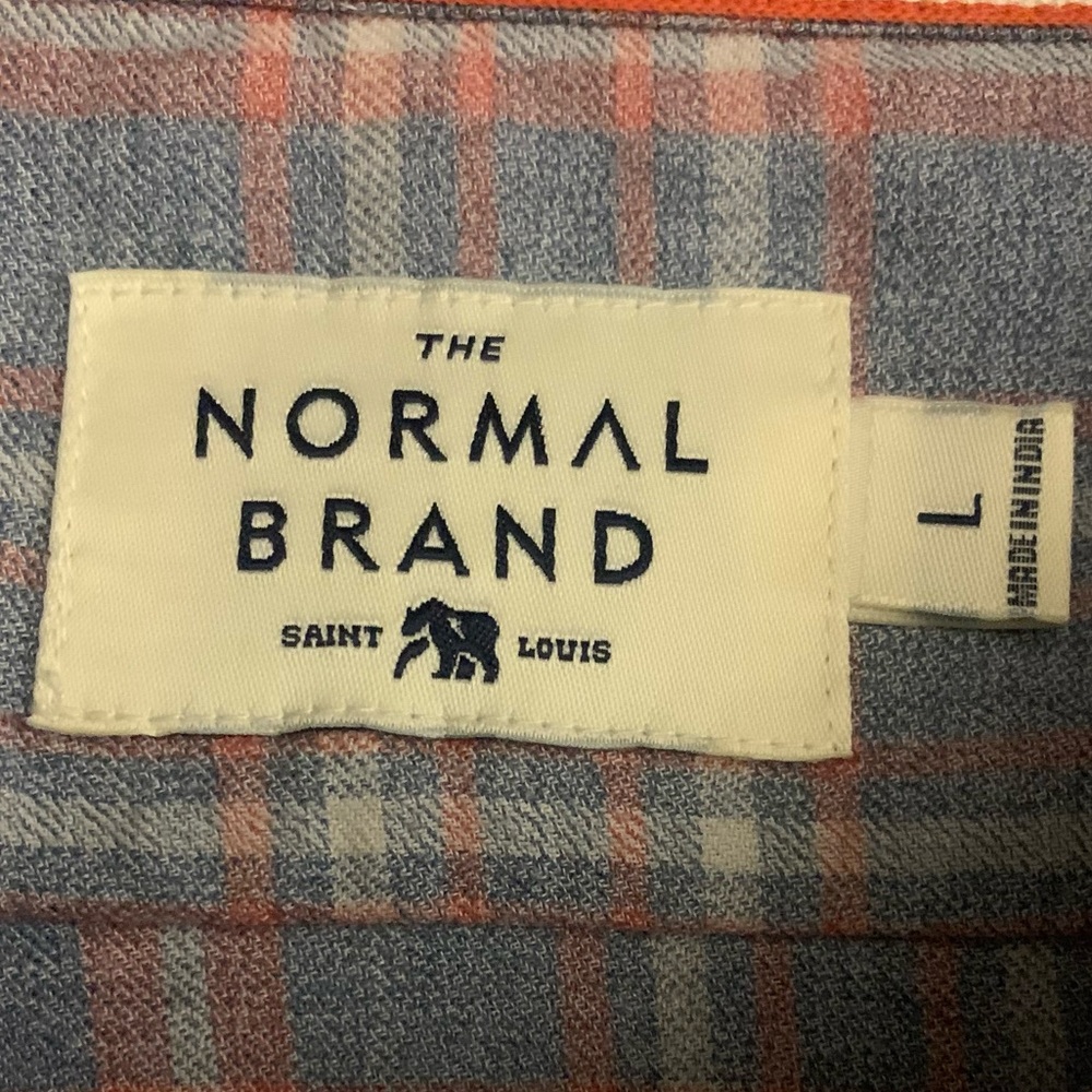 THE NORMAL BRAND LS All Cotton Lt Flannel Plaid Shirt - Picture 3 of 7